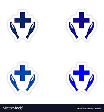 Assembly realistic sticker design on paper logo vector image