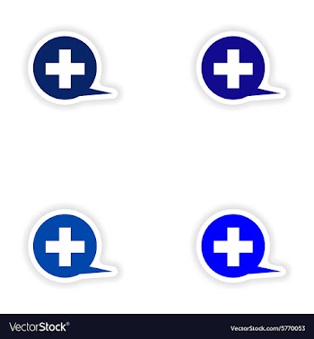 Assembly realistic sticker design on paper logo vector image