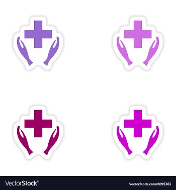 Assembly realistic sticker design on paper logo vector image