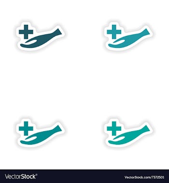 Assembly realistic sticker design on paper logo vector image
