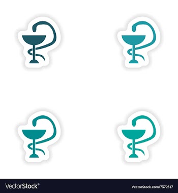 Assembly realistic sticker design on paper logo vector image