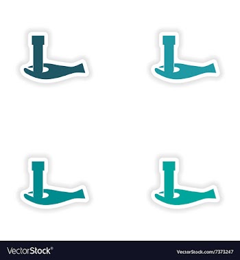 Assembly realistic sticker design on paper logo vector image