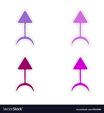 Assembly realistic sticker design on paper magic vector image