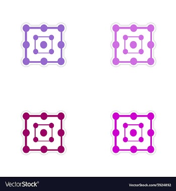 Assembly realistic sticker design on paper magic vector image