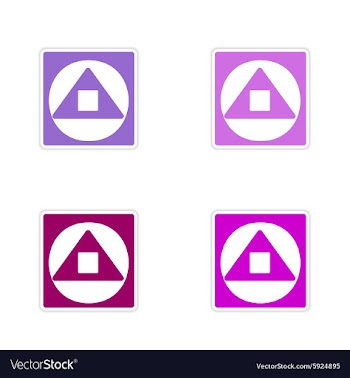Assembly realistic sticker design on paper magic vector image