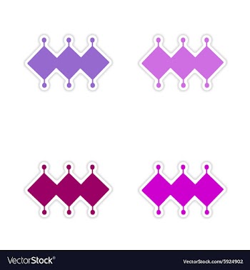 Assembly realistic sticker design on paper magic vector image