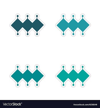 Assembly realistic sticker design on paper magic vector image