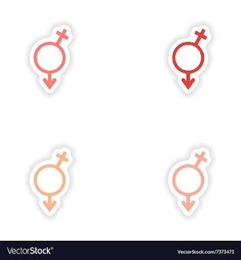 Assembly realistic sticker design on paper Man and vector image