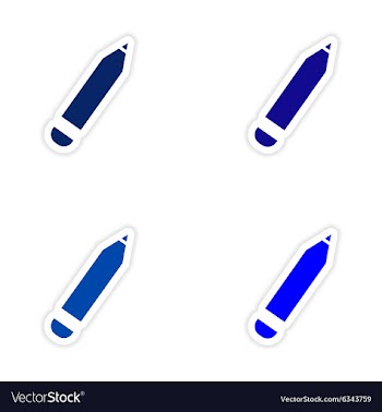 Assembly realistic sticker design on paper marker vector image