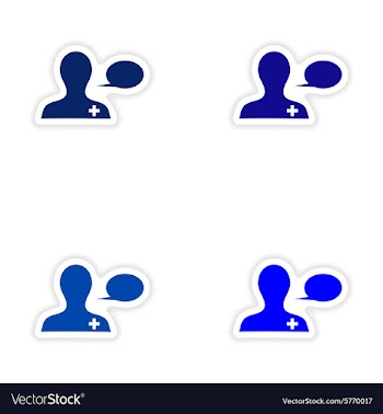 Assembly realistic sticker design on paper medical vector image