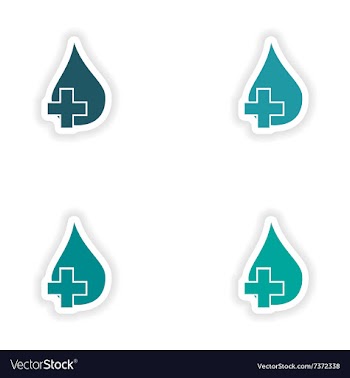 Assembly realistic sticker design on paper medical vector image
