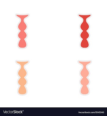 Assembly realistic sticker design on paper mine vector image