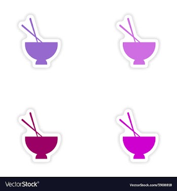 Assembly realistic sticker design on paper miso vector image