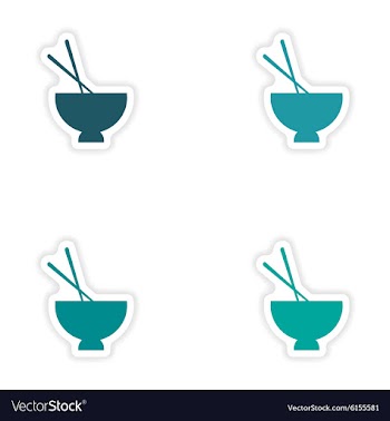 Assembly realistic sticker design on paper miso vector image