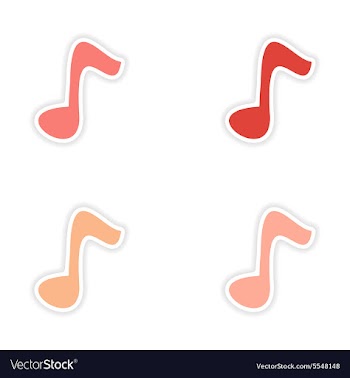 Assembly realistic sticker design on paper notes vector image