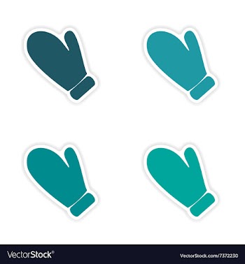 Assembly realistic sticker design on paper oven vector image
