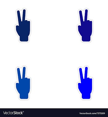 Assembly realistic sticker design on paper peace vector image