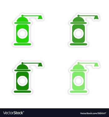 Assembly realistic sticker design on paper pepper vector image