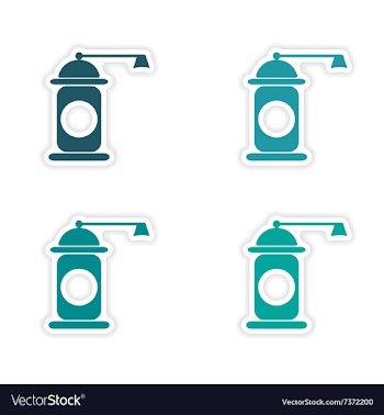 Assembly realistic sticker design on paper pepper vector image