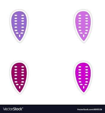 Assembly realistic sticker design on paper Pumpkin vector image