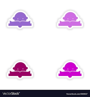 Assembly realistic sticker design on paper reading vector image