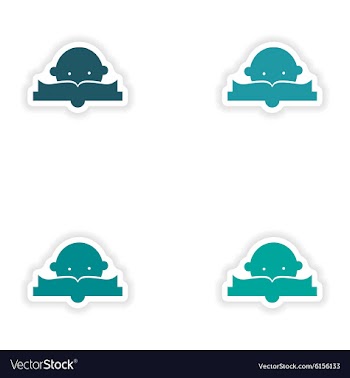 Assembly realistic sticker design on paper reading vector image