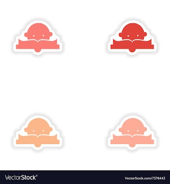 Assembly realistic sticker design on paper reading vector image