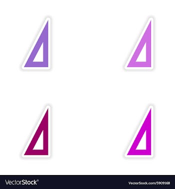 Assembly realistic sticker design on paper ruler vector image