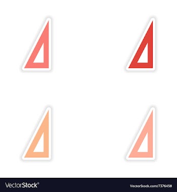 Assembly realistic sticker design on paper ruler vector image