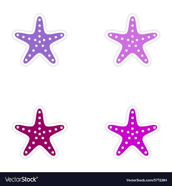 Assembly realistic sticker design on paper sea vector image