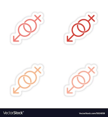 Assembly realistic sticker design on paper sex vector image