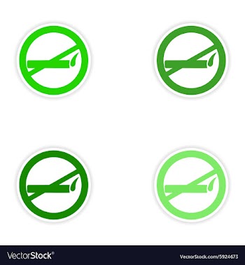 Assembly realistic sticker design on paper smoking vector image