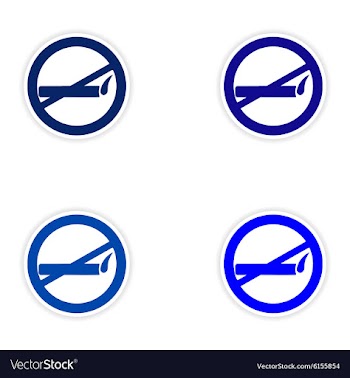 Assembly realistic sticker design on paper smoking vector image