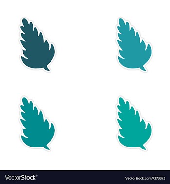Assembly realistic sticker design on paper spices vector image