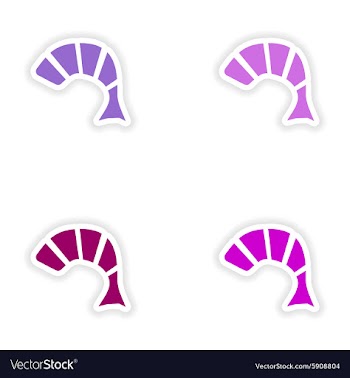 Assembly realistic sticker design on paper tempura vector image