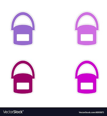 Assembly realistic sticker design on paper tobacco vector image