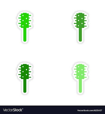 Assembly realistic sticker design on paper toilet vector image