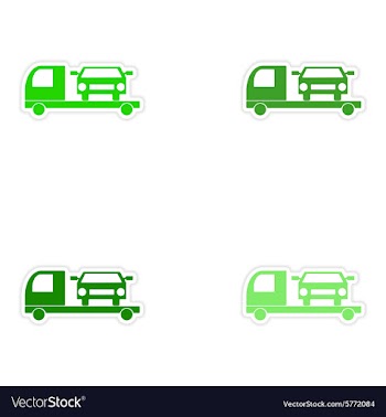 Assembly realistic sticker design on paper tow vector image