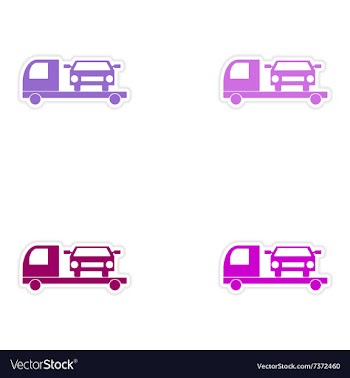 Assembly realistic sticker design on paper tow vector image