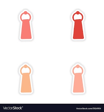 Assembly realistic sticker design on paper towel vector image