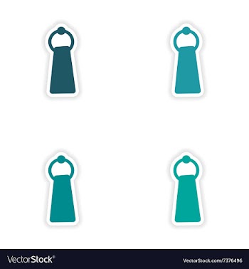 Assembly realistic sticker design on paper towel vector image