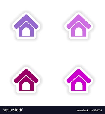 Assembly realistic sticker design on paper traces vector image