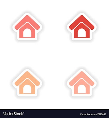 Assembly realistic sticker design on paper traces vector image