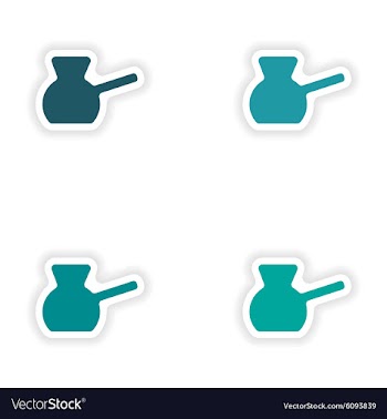 Assembly realistic sticker design on paper Turk vector image
