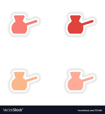 Assembly realistic sticker design on paper Turk vector image