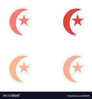 Assembly realistic sticker design on paper Turkish vector image