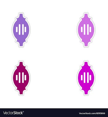 Assembly realistic sticker design on paper Turkish vector image