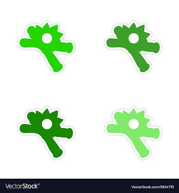 Assembly realistic sticker design on paper vanilla vector image
