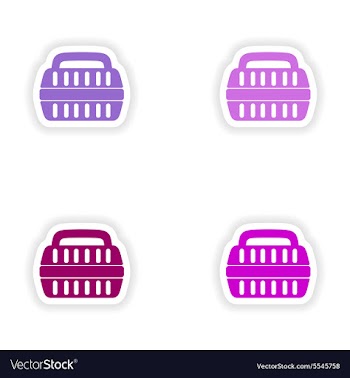 Assembly realistic sticker design on paper vector image