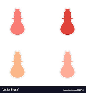 Assembly realistic sticker design on paper vector image